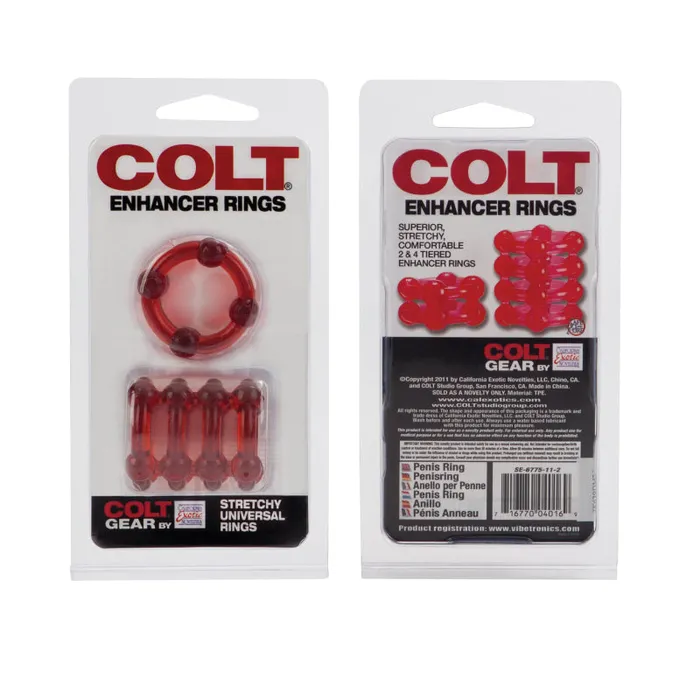 Colt Enhancer Rings Red CalExotics Vibrators
