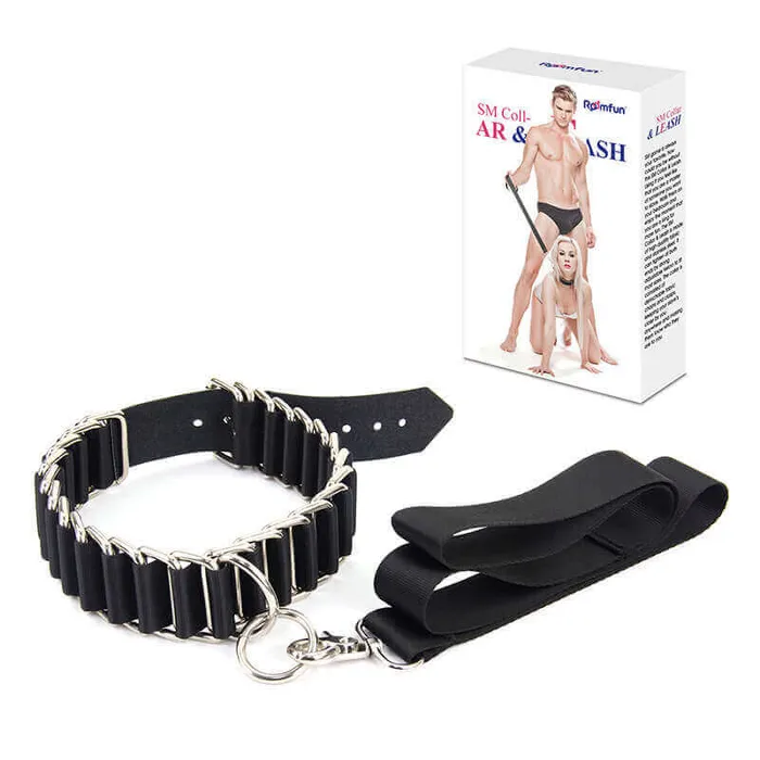 Couples ROOMFUN Roomfun Leather Bondage Sex Collar