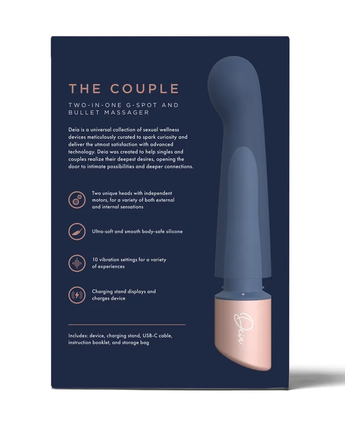 Deia the Couple Nesting Twoinone Vibe Navy Beacon Wellness Brands INC Vibrators Deia the Couple Nesting Twoinone Vibe Navy Beacon Wellness Brands INC Vibrators
