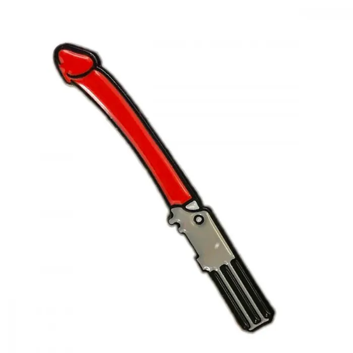 Dick Saber Star WarsInspired Enamel Pin Geeky Kinky Vibrators