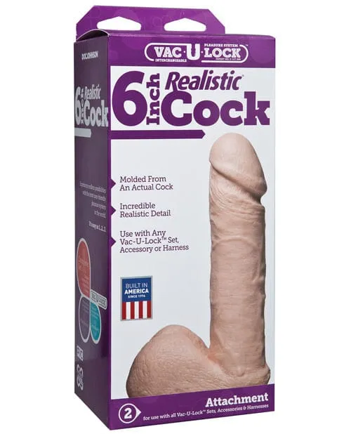 Dildos VacULock 5 Realistic Doc Johnson