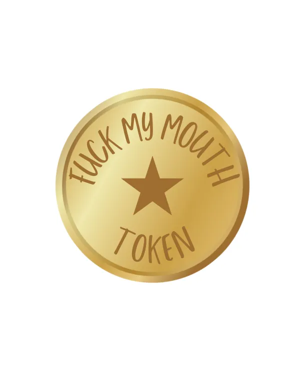 Dirty Grove by Hazel Grove Fuck My Mouth Sexy Time Token in Gold Female Sex Toys Dirty Grove by Hazel Grove Fuck My Mouth Sexy Time Token in Gold Female Sex Toys
