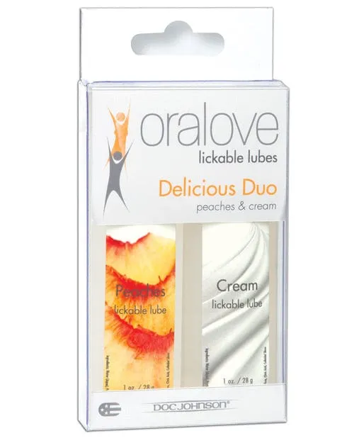 Doc Johnson Vibrators Oralove Delicious Duo Flavored Lube