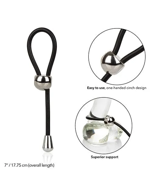 Ez Cinch Silicone Lasso Black CalExotics Anal Ez Cinch Silicone Lasso Black CalExotics Anal