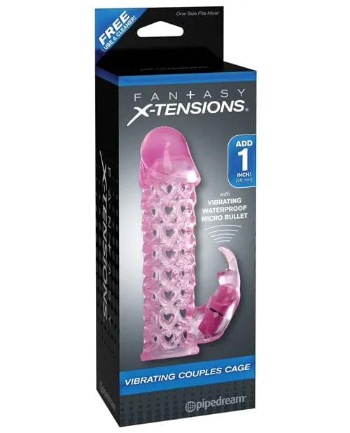 Fantasy Xtensions Vibrating Couples Cage Pink Pipedream Products Vibrators