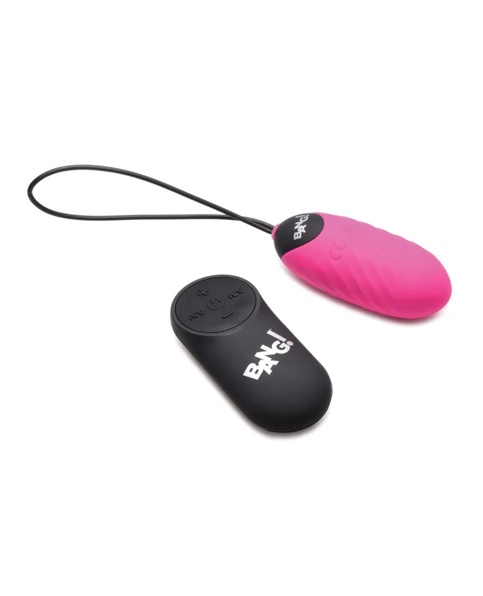 Female Sex Toys Bang 28X Swirl Silicone Egg with Remote Control Pink XR Brands Female Sex Toys Bang 28X Swirl Silicone Egg with Remote Control Pink XR Brands