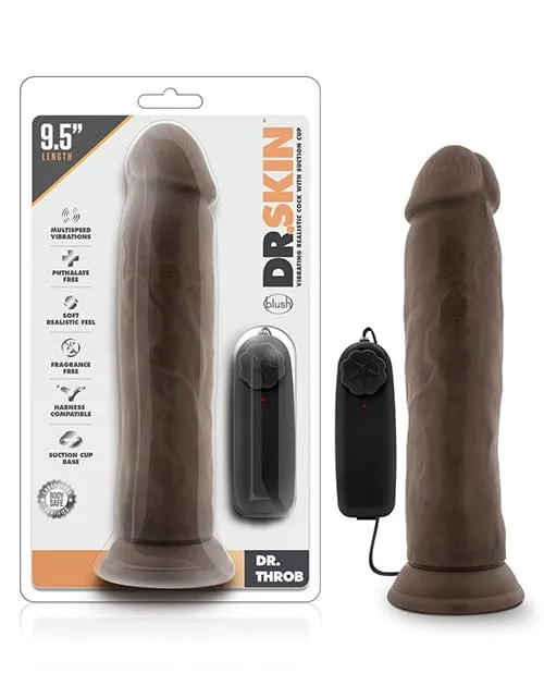 Female Sex Toys Blush Dr Skin Dr Throb 95 Cock with Suction Cup Chocolate Blush Novelties Female Sex Toys Blush Dr Skin Dr Throb 95 Cock with Suction Cup Chocolate Blush Novelties