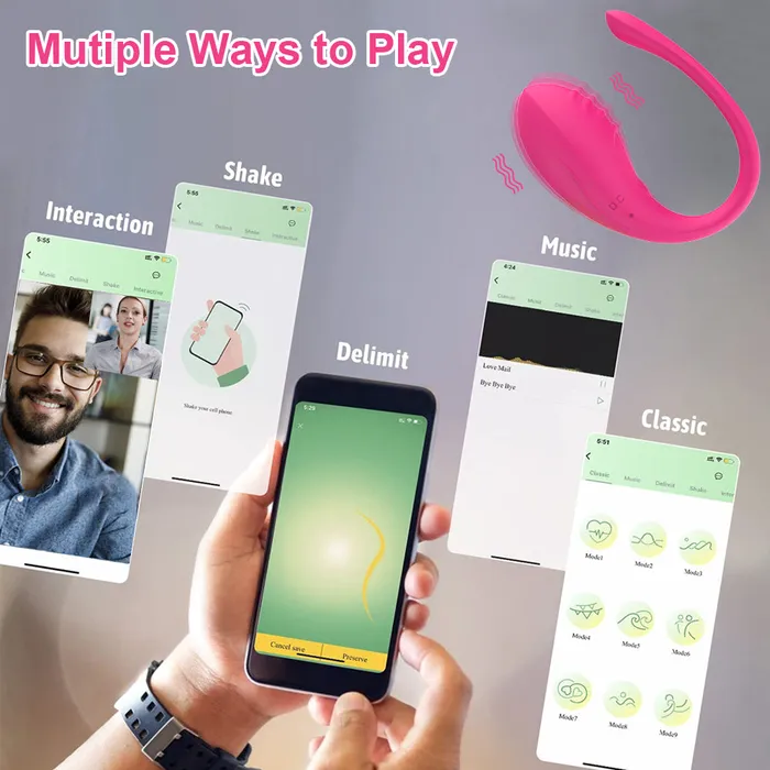 Female Sex Toys Touch Honey Bluetooth APP Vibrators Egg Wireless Remote Control G Spot Clitoris Stimulator Massager