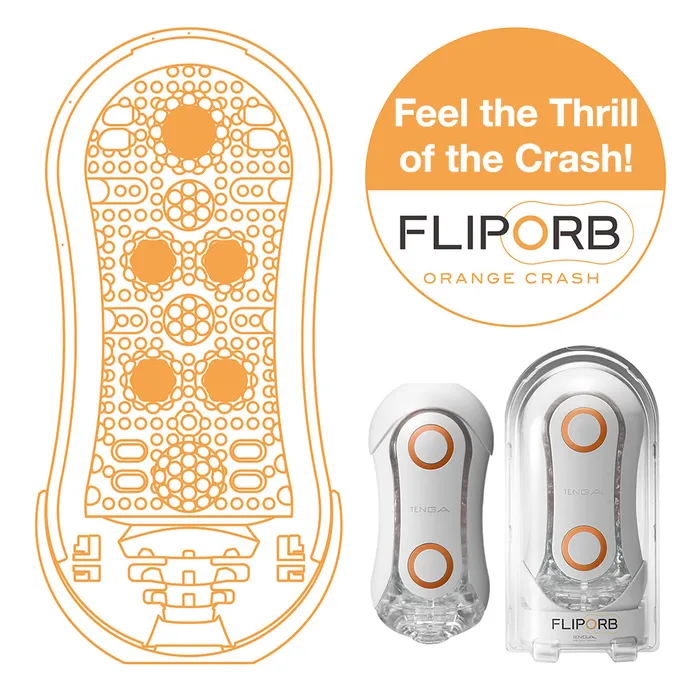FLIP ORB Orange Crash TENGA Vibrators