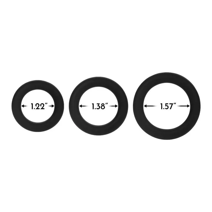 FORTO Anal FORTO F61 CRing 3pc Set Black