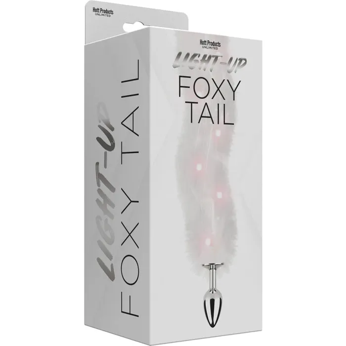 Foxy Tail Light Up Faux Fur Butt Plug White Plug White Hott Products Anal Foxy Tail Light Up Faux Fur Butt Plug White Plug White Hott Products Anal