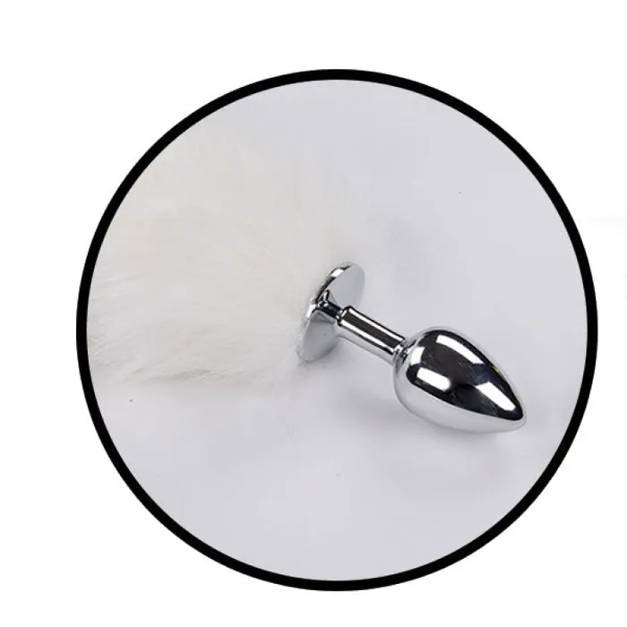 Foxy Tail Light Up Faux Fur Butt Plug White Plug White Hott Products Anal Foxy Tail Light Up Faux Fur Butt Plug White Plug White Hott Products Anal
