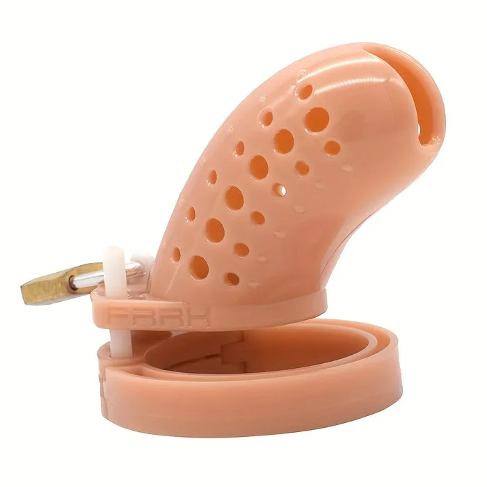 FRRK Male Sex Toys FRRK24 Short Colorful Male Chastity Cage Penis Cage ABS Resin Cock Lock