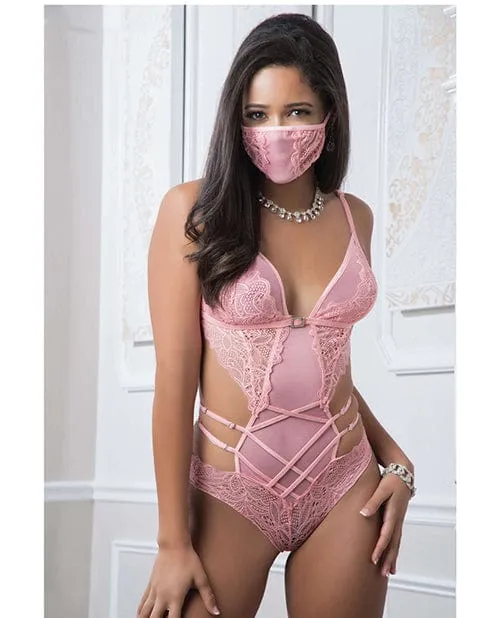 G World Intimates Teddies And Bodies Lace Mask Teddy One Size Fits Most G World Intimates Teddies And Bodies Lace Mask Teddy One Size Fits Most