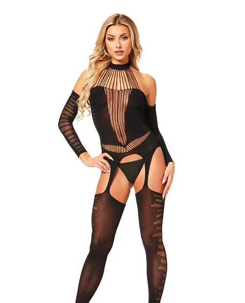 Halter Body Stocking Jumpsuit One Size Fits Most Seven til Midnight Teddies And Bodies Halter Body Stocking Jumpsuit One Size Fits Most Seven til Midnight Teddies And Bodies