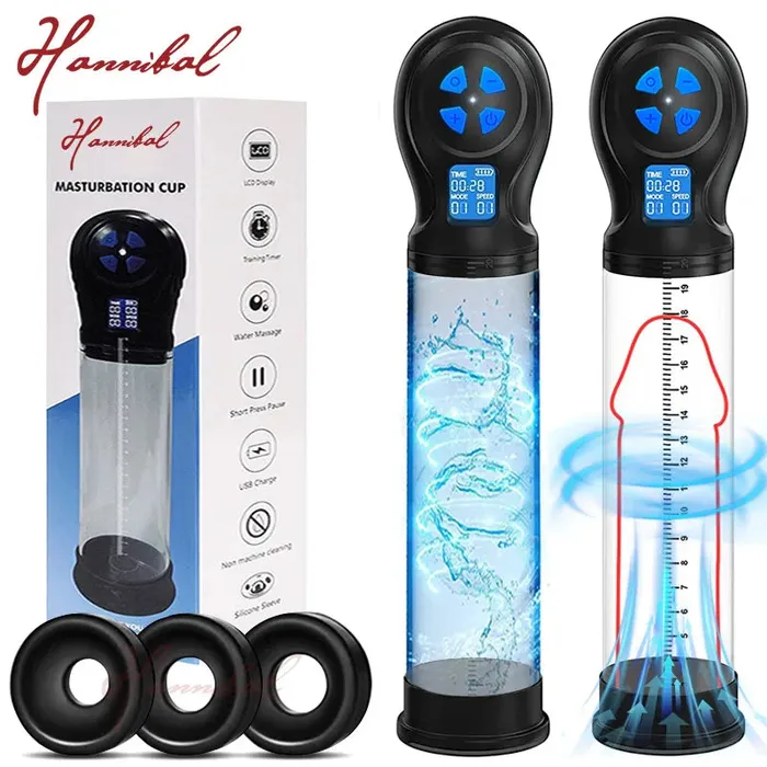 Hannibal Male Penis Pump Vacuum Water Pump For Penis Extender Hannibal Male Sex Toys Hannibal Male Penis Pump Vacuum Water Pump For Penis Extender Hannibal Male Sex Toys