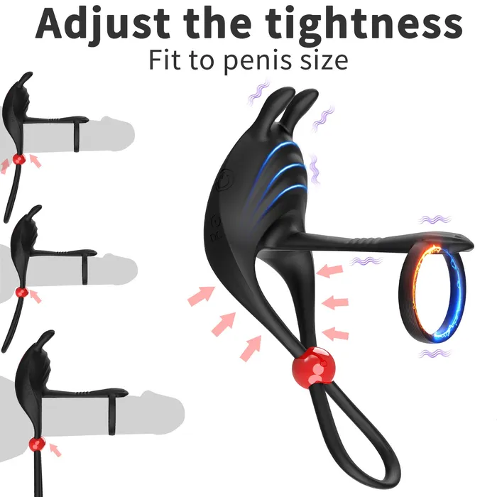HGOD II double vibration lock fine ring remote control Hgod Male Sex Toys