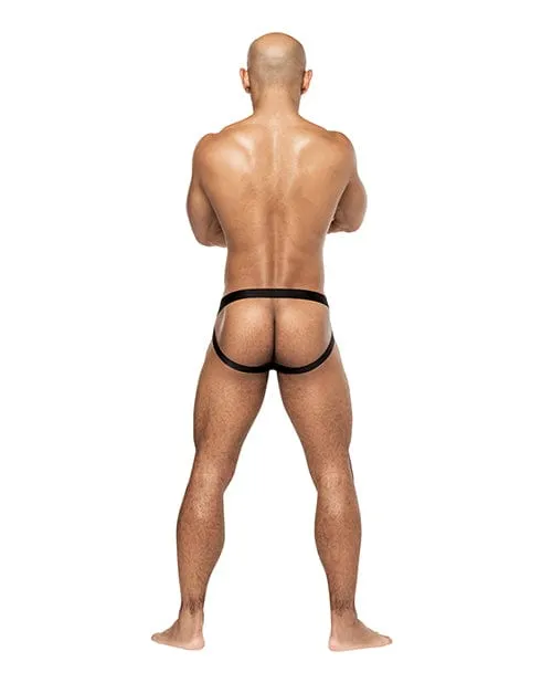 Hocus Pocus Stretch Poly Spandex Uplift Jock Purple Male Power Vibrators