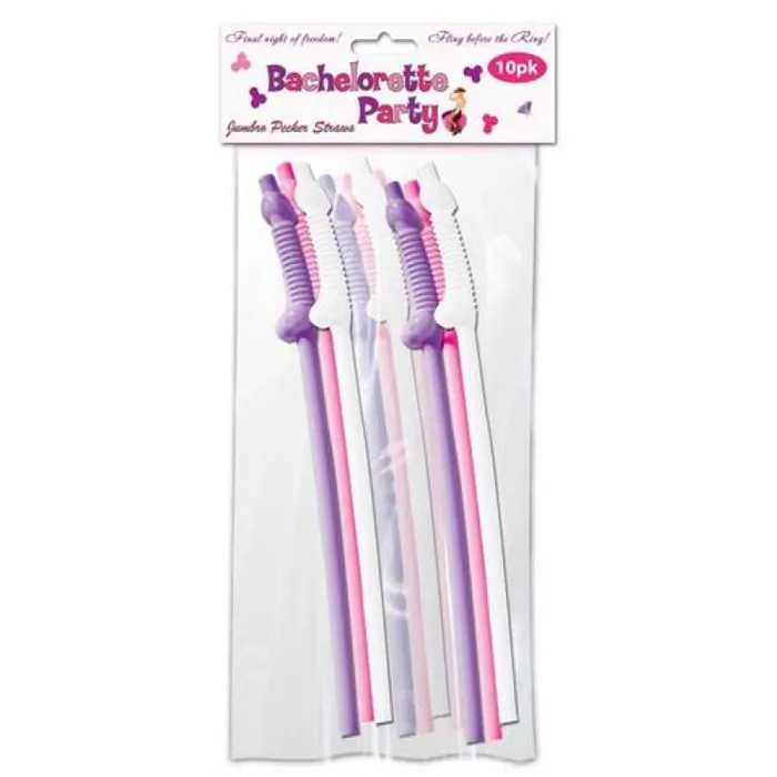 Hott Products Bachelorette Party Jumbo Flexy Pecker Straws 10 Pack Male Sex Toys Hott Products Bachelorette Party Jumbo Flexy Pecker Straws 10 Pack Male Sex Toys