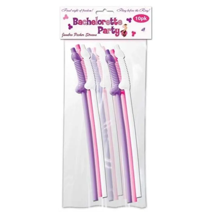Hott Products Bachelorette Party Jumbo Flexy Pecker Straws 10 Pack Male Sex Toys Hott Products Bachelorette Party Jumbo Flexy Pecker Straws 10 Pack Male Sex Toys