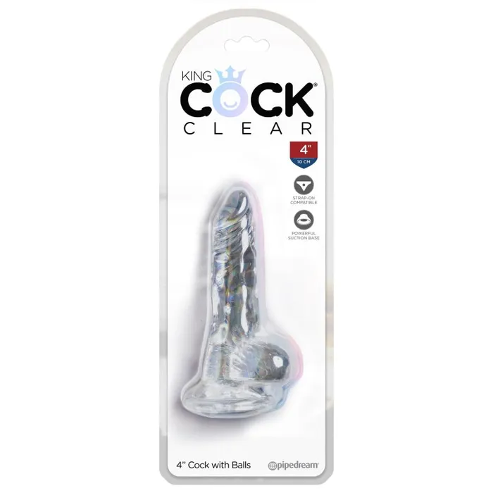 King Cock Clear 4 Cock With Balls Pipedream Dildos King Cock Clear 4 Cock With Balls Pipedream Dildos