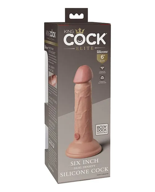 King Cock Elite 6 Dual Density Silicone Cock Pipedream Products Female Sex Toys