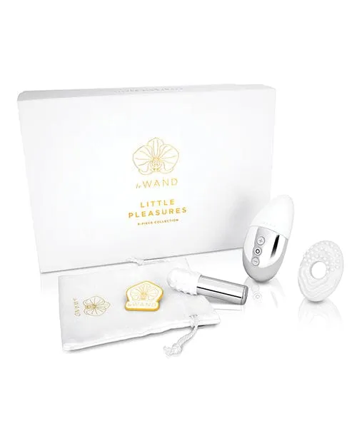 Le Wand Vibrators Le Wand Little Pleasures 6 Piece Kit Chrome