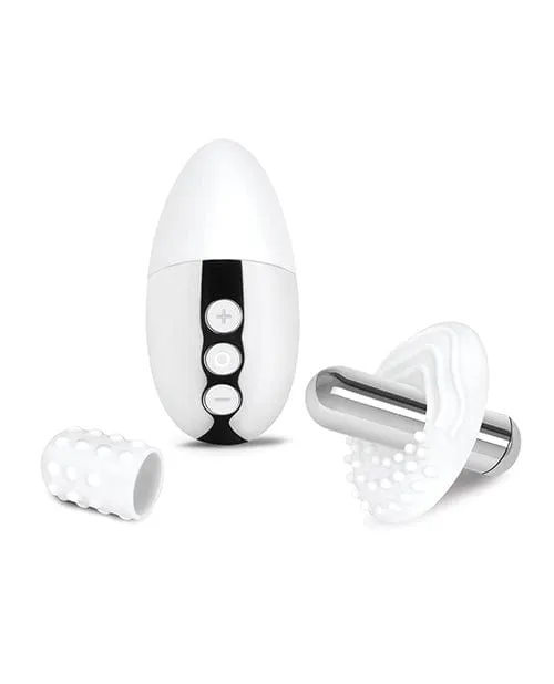 Le Wand Vibrators Le Wand Little Pleasures 6 Piece Kit Chrome Le Wand Vibrators Le Wand Little Pleasures 6 Piece Kit Chrome