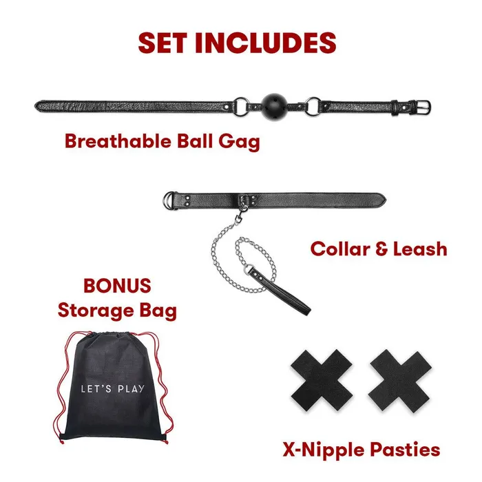 Lux Fetish Couples All Chained Up 6Piece MasterSlave Bedspreader and Bed Restraint Set