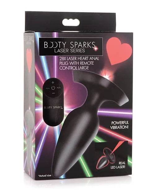 Male Sex Toys Booty Sparks Booty Sparks Laser Heart Anal Plug with Remote