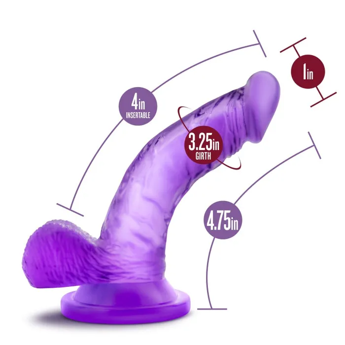 Naturally Yours 4 Inch Mini Cock Purple Blush Novelties Dildos Naturally Yours 4 Inch Mini Cock Purple Blush Novelties Dildos