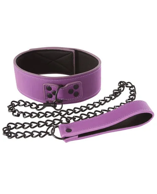 NS Novelties Vibrators Lust Bondage Collar Purple NS Novelties Vibrators Lust Bondage Collar Purple