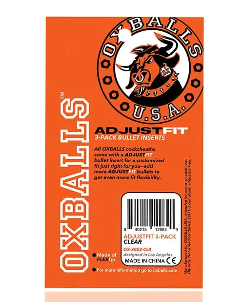 Oxballs Cocksheath Adjustfit Inserts Pack Of 3 Clear OXBALLS Anal Oxballs Cocksheath Adjustfit Inserts Pack Of 3 Clear OXBALLS Anal