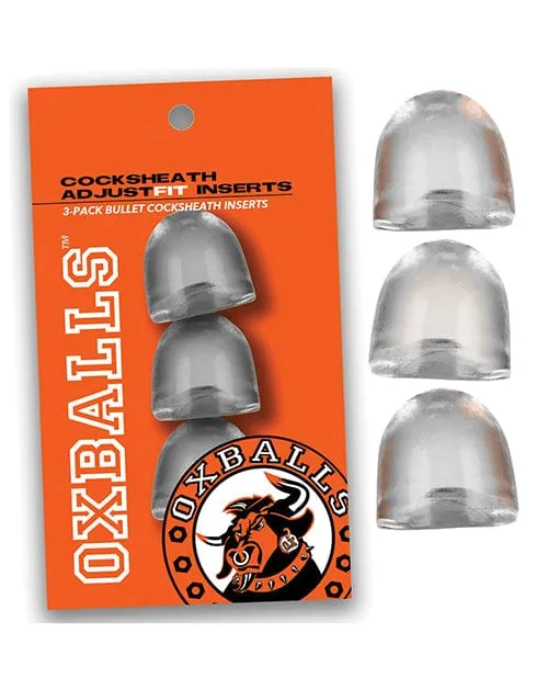 Oxballs Cocksheath Adjustfit Inserts Pack Of 3 Clear OXBALLS Anal Oxballs Cocksheath Adjustfit Inserts Pack Of 3 Clear OXBALLS Anal