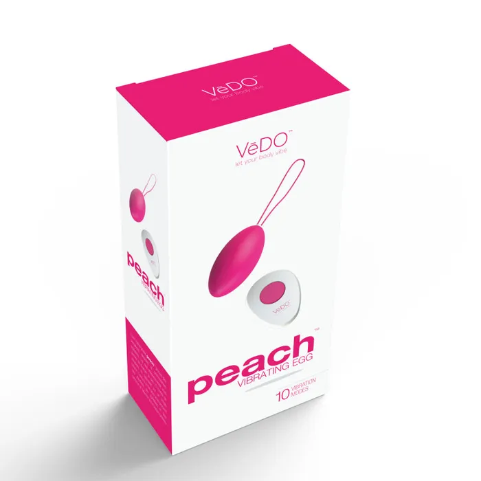 Peach Vibrating Egg Foxy Pink VeDO Vibrators Peach Vibrating Egg Foxy Pink VeDO Vibrators