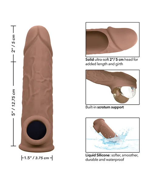 Performance Maxx LifeLike 7 Penis Extension Brown CalExotics Male Sex Toys Performance Maxx LifeLike 7 Penis Extension Brown CalExotics Male Sex Toys