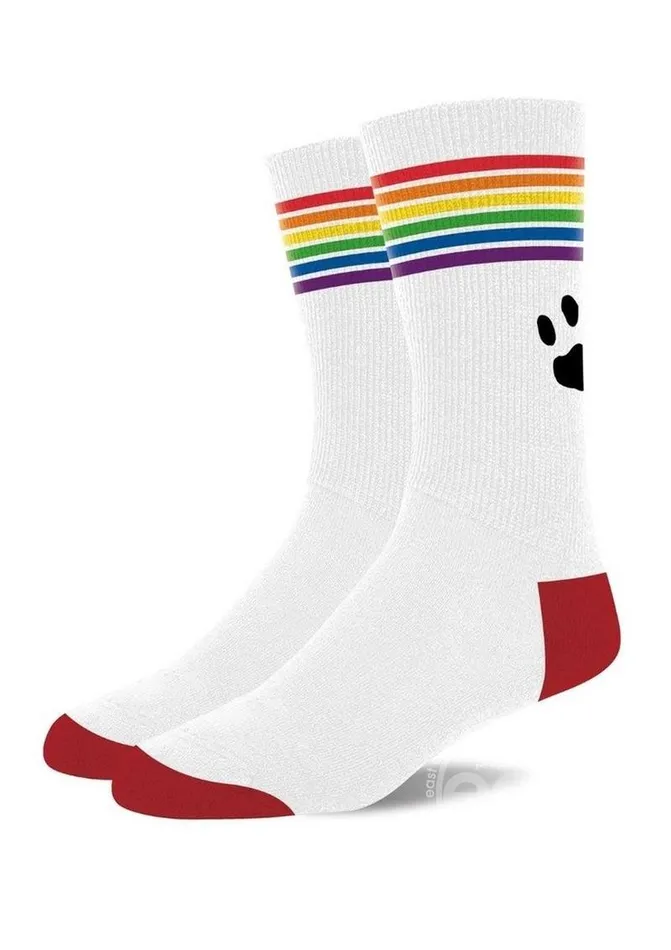 Prowler Female Sex Toys Prowler Pride Rainbow Socks in White