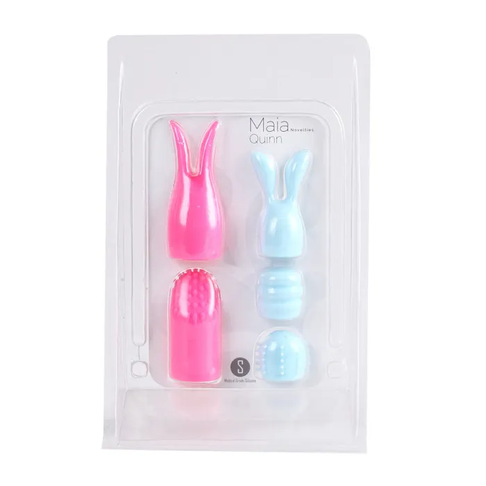 Quinn 5 Piece Silicone Attachments Pinkblue Maia Toys Vibrators Quinn 5 Piece Silicone Attachments Pinkblue Maia Toys Vibrators
