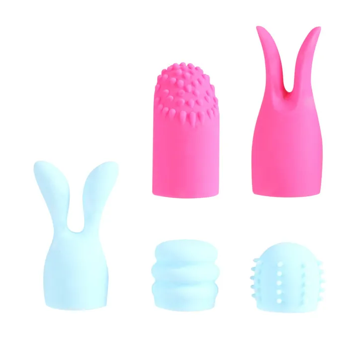 Quinn 5 Piece Silicone Attachments Pinkblue Maia Toys Vibrators Quinn 5 Piece Silicone Attachments Pinkblue Maia Toys Vibrators
