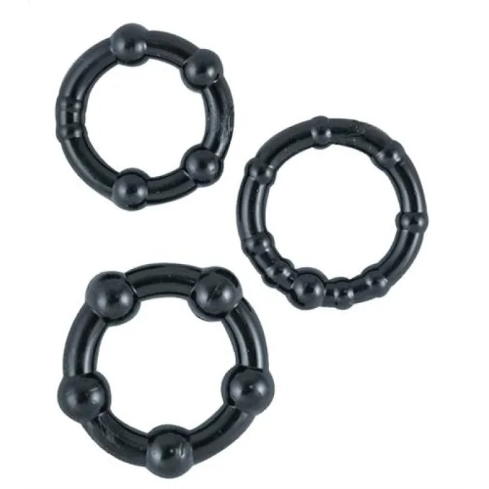 Ram Beaded Cockrings Black Nasstoys Anal Ram Beaded Cockrings Black Nasstoys Anal
