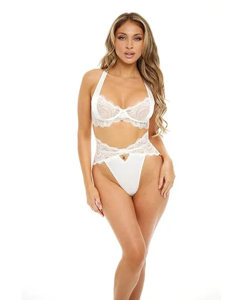 Sadie Underwire Lace Bra High Waist Panty Bright White Oh La La Cheri Female Sex Toys Sadie Underwire Lace Bra High Waist Panty Bright White Oh La La Cheri Female Sex Toys