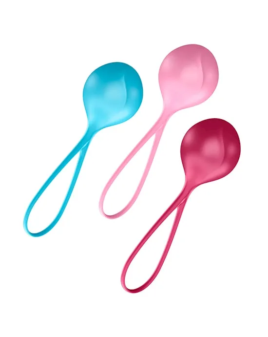 Satisfyer Female Sex Toys Satisfyer Strengthening Balls Training Set Kegel ball Exercise Weights Ben Wa Balls for beginers Satisfyer Female Sex Toys Satisfyer Strengthening Balls Training Set Kegel ball Exercise Weights Ben Wa Balls for beginers