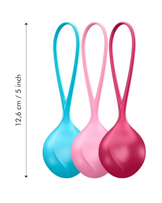 Satisfyer Female Sex Toys Satisfyer Strengthening Balls Training Set Kegel ball Exercise Weights Ben Wa Balls for beginers