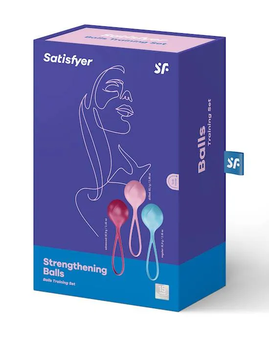 Satisfyer Female Sex Toys Satisfyer Strengthening Balls Training Set Kegel ball Exercise Weights Ben Wa Balls for beginers