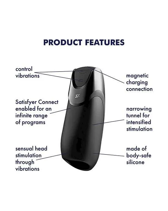 Satisfyer Men Vibration Vibrator BlueTooth Masturbator Connect APP Satisfyer Vibrators