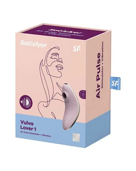Satisfyer Satisfyer Vulva Lover 1 Air Pulse stimulator 2 in1 Pressure Wave Vibrator Vibrators