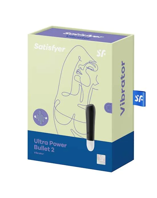 Satisfyer Ultra Power Bullet 2 Vibrator Black Violet 42 Inch Vibrators