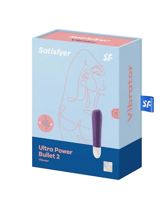 Satisfyer Ultra Power Bullet 2 Vibrator Black Violet 42 Inch Vibrators
