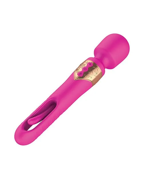 SECWELL Vibrators Ellie Flicking Wand Hot Pink