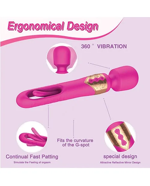 SECWELL Vibrators Ellie Flicking Wand Hot Pink